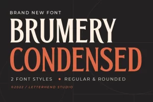 Brumery Condensed Font