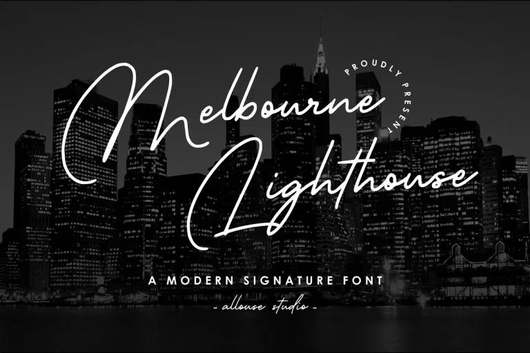 Melbourne Lighthouse Font