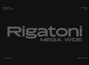 Rigatoni Font